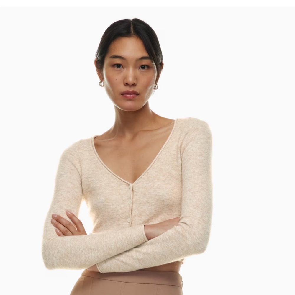Aritzia Wilfred Cardigan in heather gray